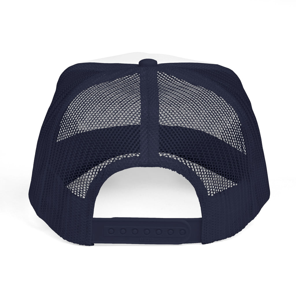 Daily Wear Trucker Cap — Minimal Patch Logo Mesh Hat