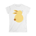 Bunny Silhouette Tee — Cute Minimalist Yellow Rabbit Graphic Shirt
