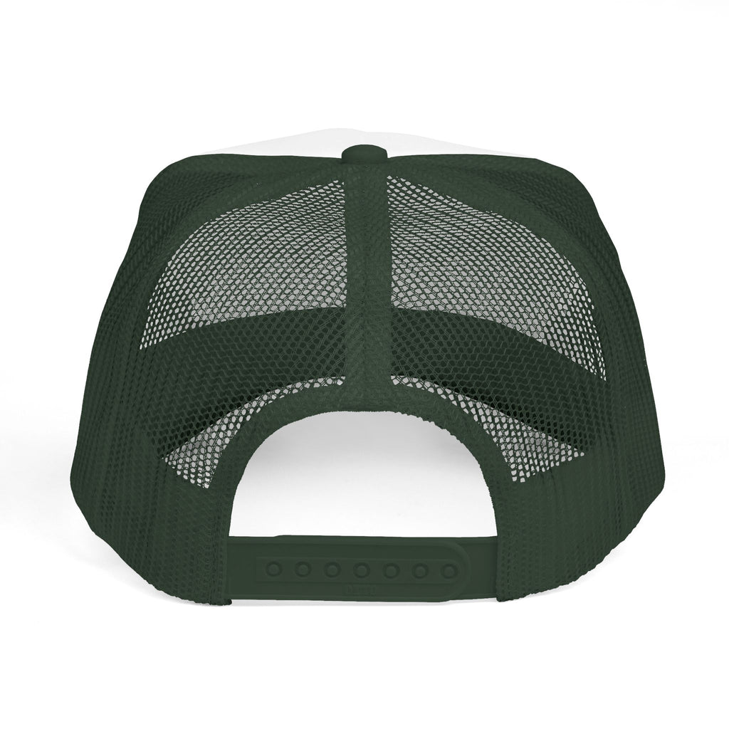 Daily Wear Trucker Cap — Minimal Patch Logo Mesh Hat